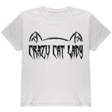 Halloween Crazy Cat Lady Youth T Shirt