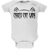 Halloween Crazy Cat Lady Soft Baby One Piece