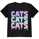 Halloween Cats Cats Cats Youth T Shirt front view