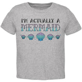 Halloween I'm Actually a Mermaid Toddler T Shirt