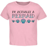 Halloween I'm Actually a Mermaid Toddler T Shirt