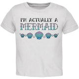 Halloween I'm Actually a Mermaid Toddler T Shirt