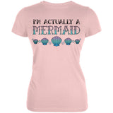 Halloween I'm Actually a Mermaid Juniors Soft T Shirt