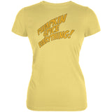 Autumn Fall Pumpkin Spice Everything Juniors Soft T Shirt  front view