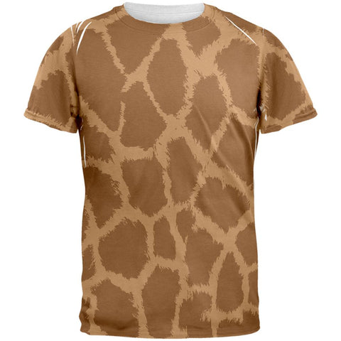 Halloween Giraffe Pattern Costume All Over Mens T Shirt