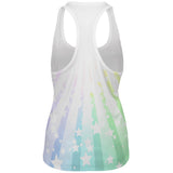 My Spirit Animal Narwhal Unicorn Of The Sea Pastel All Over Womens Work Out Tank Top