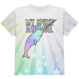 My Spirit Animal Narwhal Unicorn Of The Sea Pastel All Over Youth T Shirt