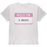 Halloween Hello I'm a Unicorn Youth T Shirt