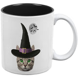 Halloween Funny Cat Witch All Over Coffee Mug