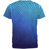 Halloween Blue Ice Dragon Scales Costume All Over Mens T Shirt