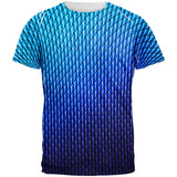 Halloween Blue Ice Dragon Scales Costume All Over Mens T Shirt front view