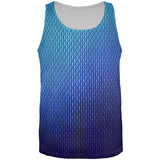 Halloween Blue Ice Dragon Scales Costume All Over Mens Tank Top front view