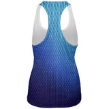 Halloween Blue Ice Dragon Scales Costume All Over Womens Work Out Tank Top