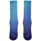 Halloween Blue Ice Dragon Scales Costume All Over Soft Socks front view