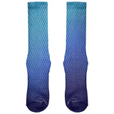 Halloween Blue Ice Dragon Scales Costume All Over Soft Socks