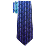 Halloween Blue Ice Dragon Scales Costume All Over Neck Tie  front view