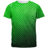 Halloween Green Earth Dragon Scales Costume All Over Mens T Shirt front view
