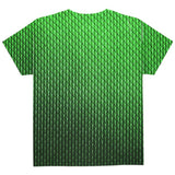 Halloween Green Earth Dragon Scales Costume All Over Youth T Shirt