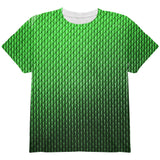 Halloween Green Earth Dragon Scales Costume All Over Youth T Shirt front view