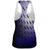 Halloween Bats in the Full Moon Light All Over Womens Work Out Tank Top