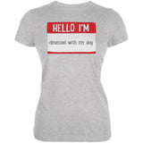 Halloween Hello I'm Obsessed With My Dog Juniors Soft T Shirt