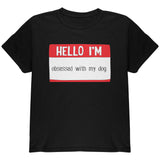 Halloween Hello I'm Obsessed With My Dog Youth T Shirt front view