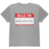 Halloween Hello I'm Obsessed With My Dog Youth T Shirt