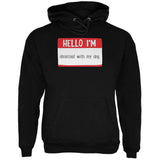 Halloween Hello I'm Obsessed With My Dog Mens Hoodie front view