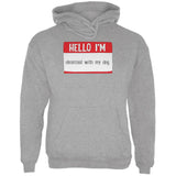 Halloween Hello I'm Obsessed With My Dog Mens Hoodie