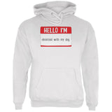 Halloween Hello I'm Obsessed With My Dog Mens Hoodie