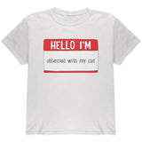 Halloween Hello I'm Obsessed With My Cat Youth T Shirt