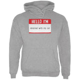 Halloween Hello I'm Obsessed With My Cat Mens Hoodie