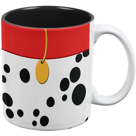 Dog Dalmatian Red Collar All Over Coffee Mug