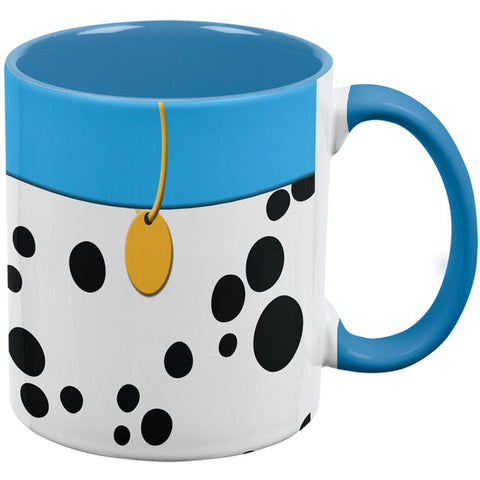Dog Dalmatian Aqua Collar Aqua Handle Coffee Mug