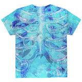 Halloween Octopus Kraken Skeleton Ribs Costume All Over Youth T Shirt