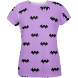 Halloween Bats Pattern All Over Womens T Shirt