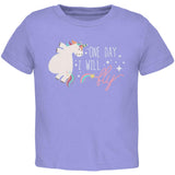 Halloween Chubby Unicorn One Day I Will Fly Toddler T Shirt