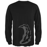 Halloween Wolf Costume Black Mens Long Sleeve T Shirt