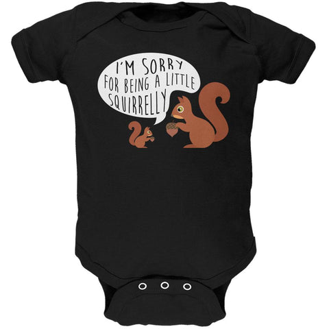 Autumn I'm Sorry for Being a Little Squirrelly Squirrel Soft Baby One Piece