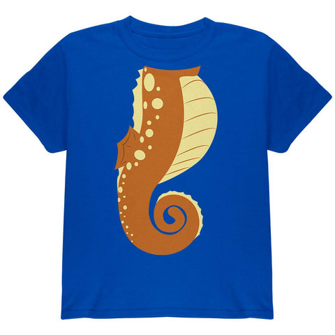 Halloween Seahorse Costume Orange Youth T Shirt