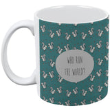 Autumn Squirrels Who Run the World Pattern All Over Coffee Mug