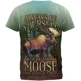 Always Be Yourself Unless Moose All Over Mens T Shirt