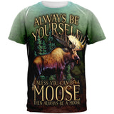 Always Be Yourself Unless Moose All Over Mens T Shirt