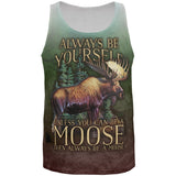 Always Be Yourself Unless Moose All Over Mens Tank Top