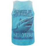Always Be Yourself Unless Great White Shark All Over Mens Tank Top
