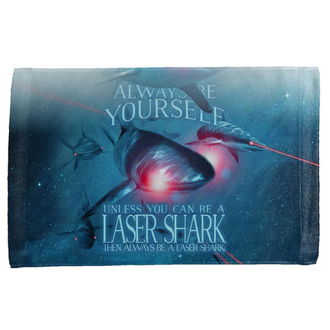 Always Be Yourself Unless Laser Shark All Over Hand Towel
