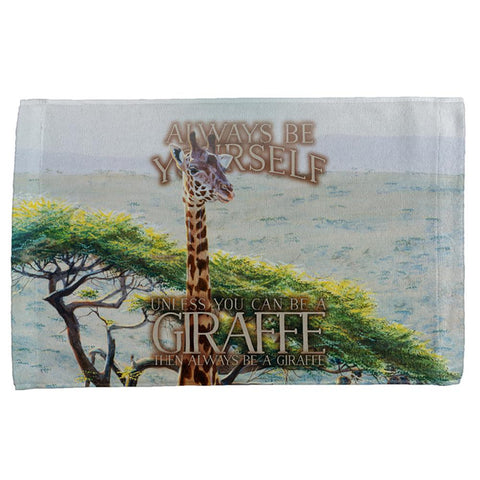 Always Be Yourself Unless Giraffe All Over Hand Towel