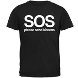 SOS Please Send Kittens Mens T Shirt front view