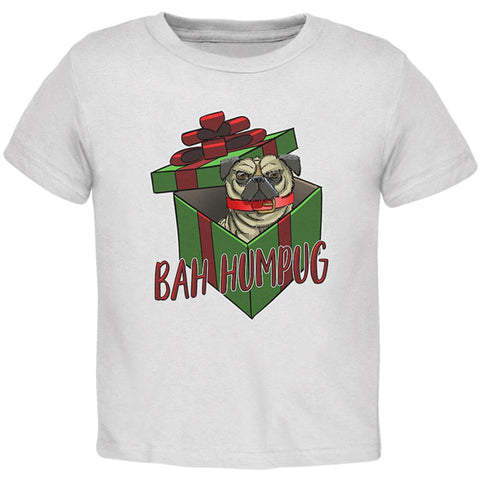 Christmas Bah Humpug Grumpy Scrooge Pug Gift Toddler T Shirt