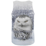 Always Be Yourself Unless Snowy Winter Owl All Over Mens Tank Top